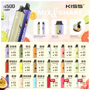 凱斯KISS拋棄式6500口一次性電子煙